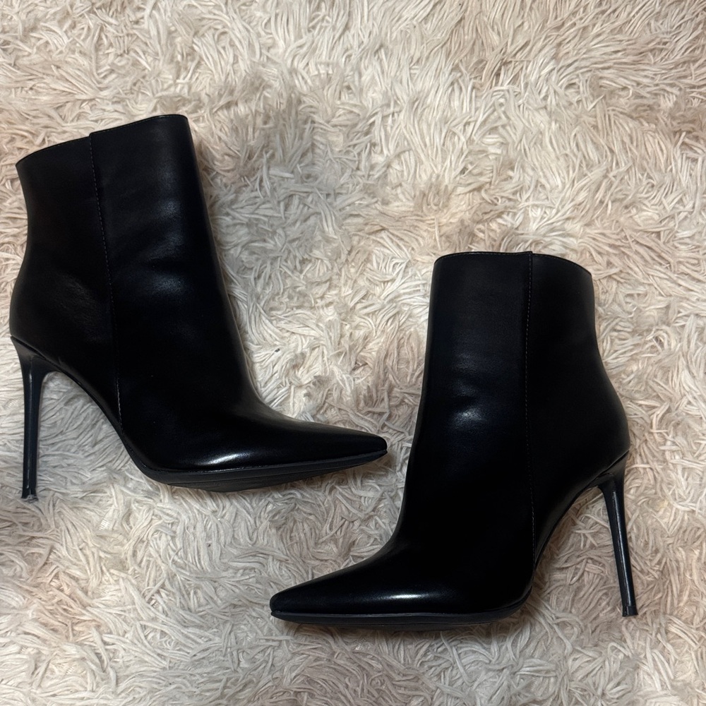 Elegant Black Stiletto Ankle Boots